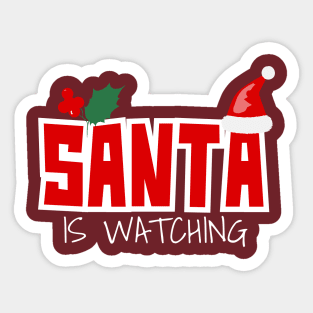 Watching Santa Sticker